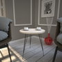 Hanah Home Mesa Auxiliar Roble 40x44x40cm Tablero Melamina Elegante y Resistente
